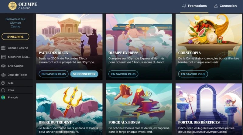 Pourquoi créer un compte sur Casino Olympe ?